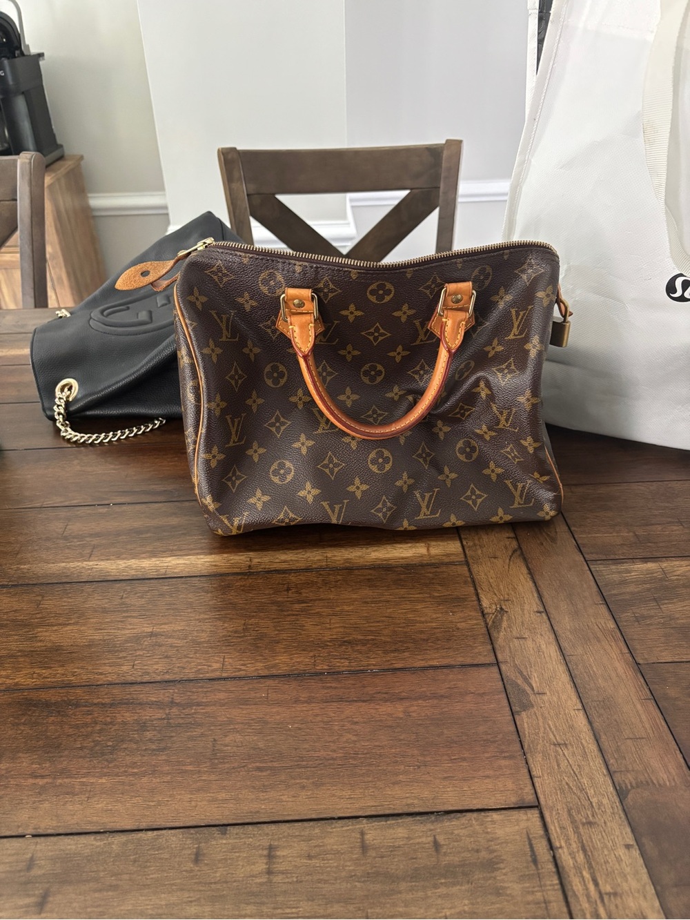 Louis Vuitton Brown Monogram Canvas Speedy 25 Handbag